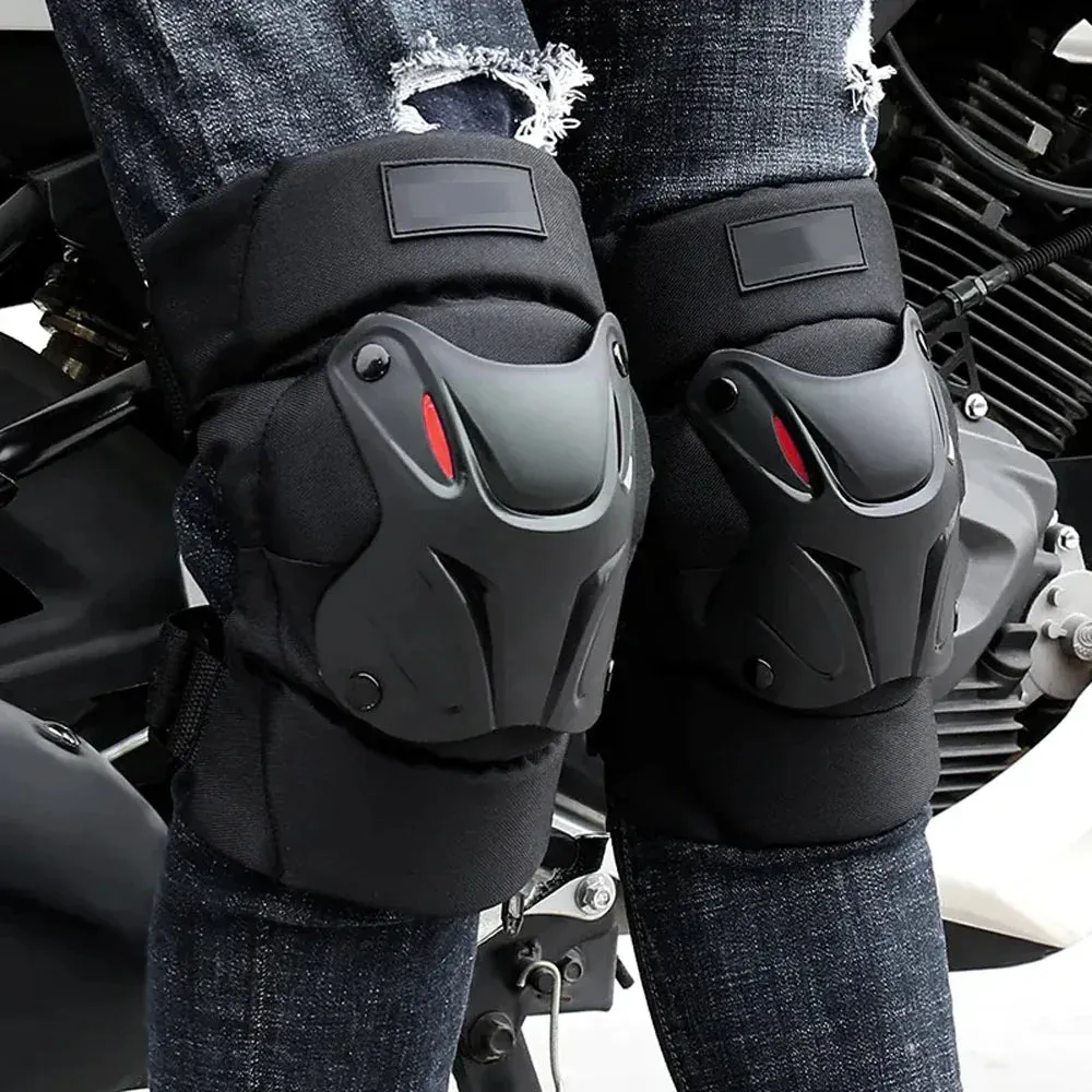 1 Pair Anti-drop Breathable Windproof Knee & Elbow Pads for Outdoor Sports