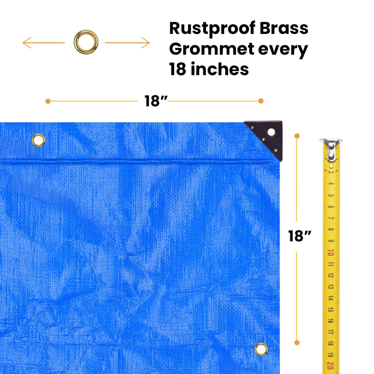 16’ x 20’ Super Heavy Duty Poly Tarp