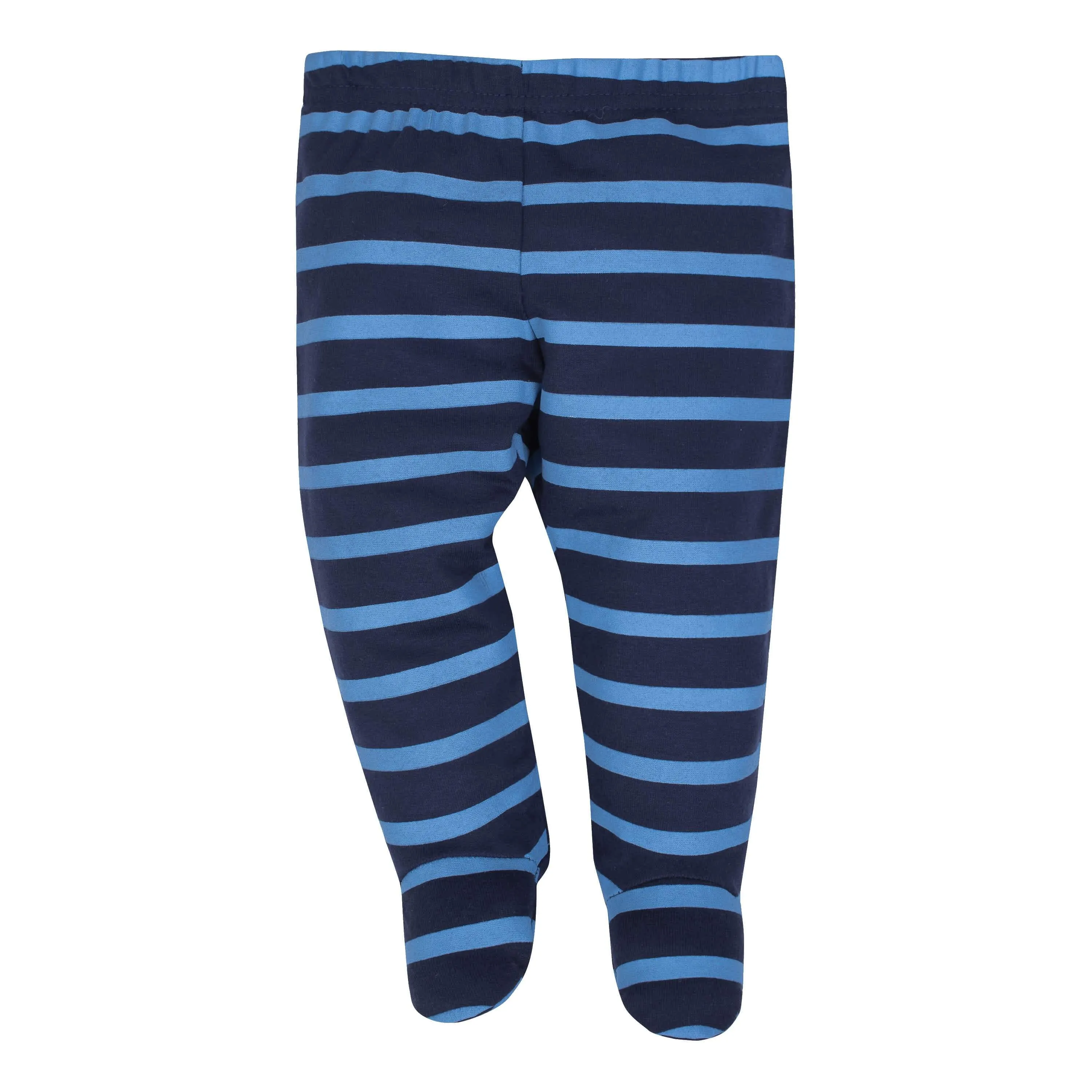 3-Piece Dinosaur Baby Boys Side-Snap Shirt, Footed Pants and Cap Set