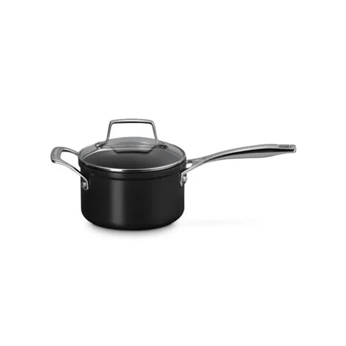 3qt Essential Nonstick Ceramic Saucepan w/ Glass Lid