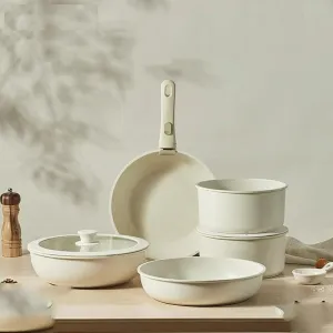 5-Piece Nonstick Cookware Set with Removable Handles