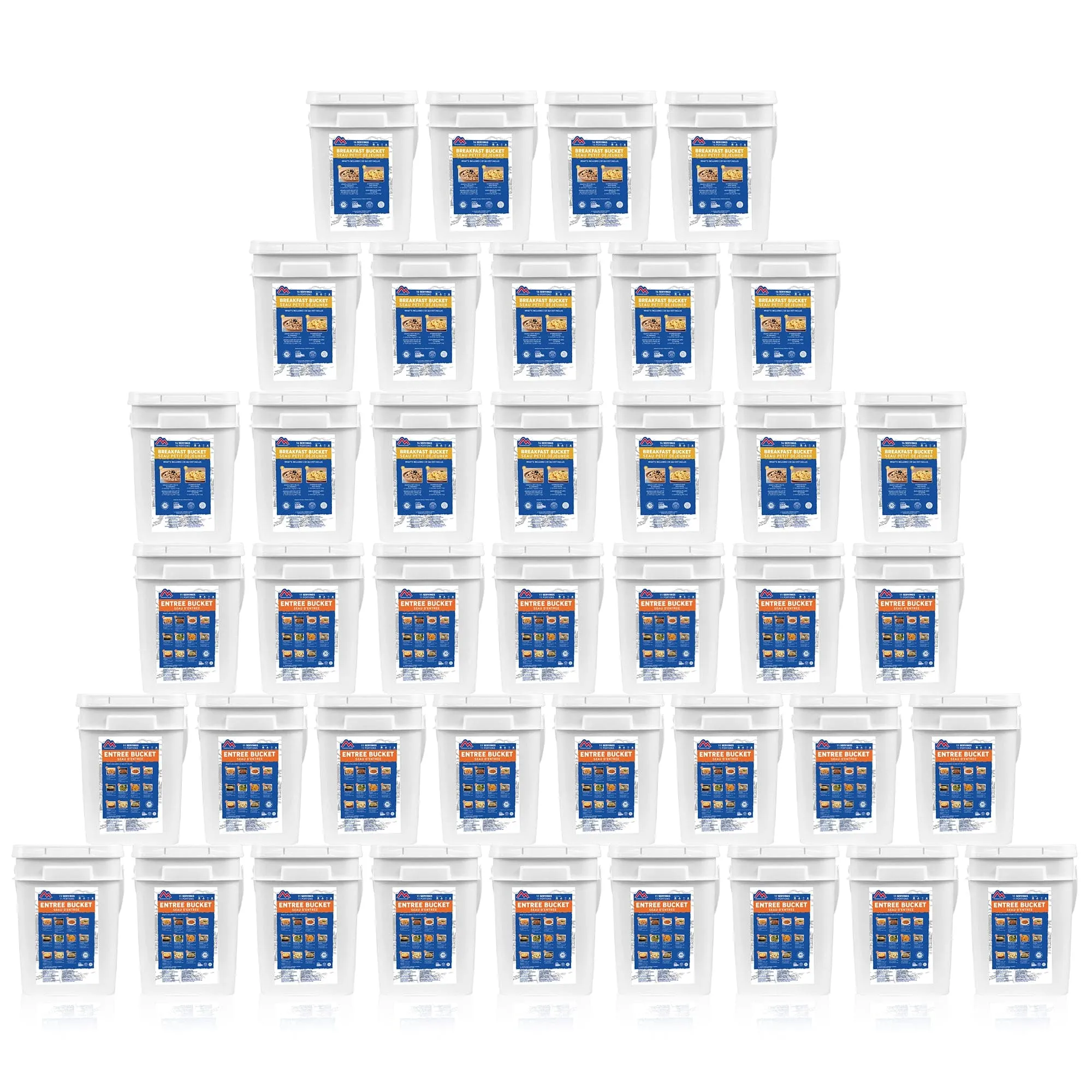 6 Month Breakfast and Entree Assortment Meal Bucket (Mountain House®)