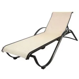 Aluminium Commercial Stack Chaise Lounge