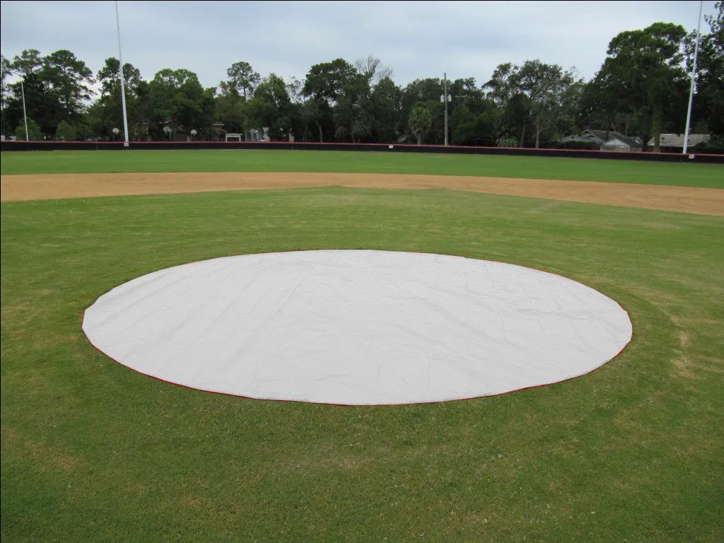 Baseball Field Silver 6oz Poly Spot Covers