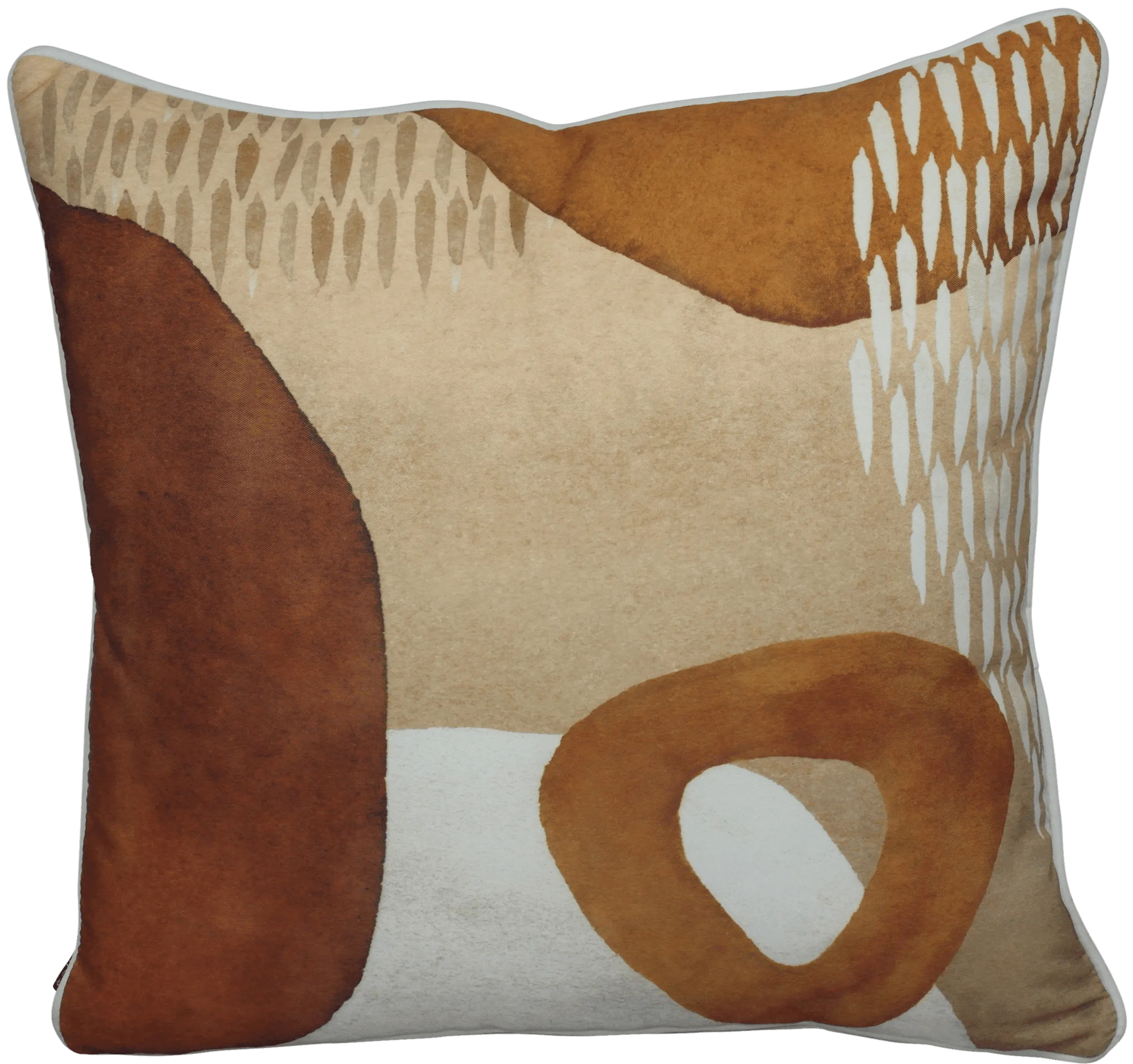 Bondi Red Centre - 45 x 45 cm Piped Cushion