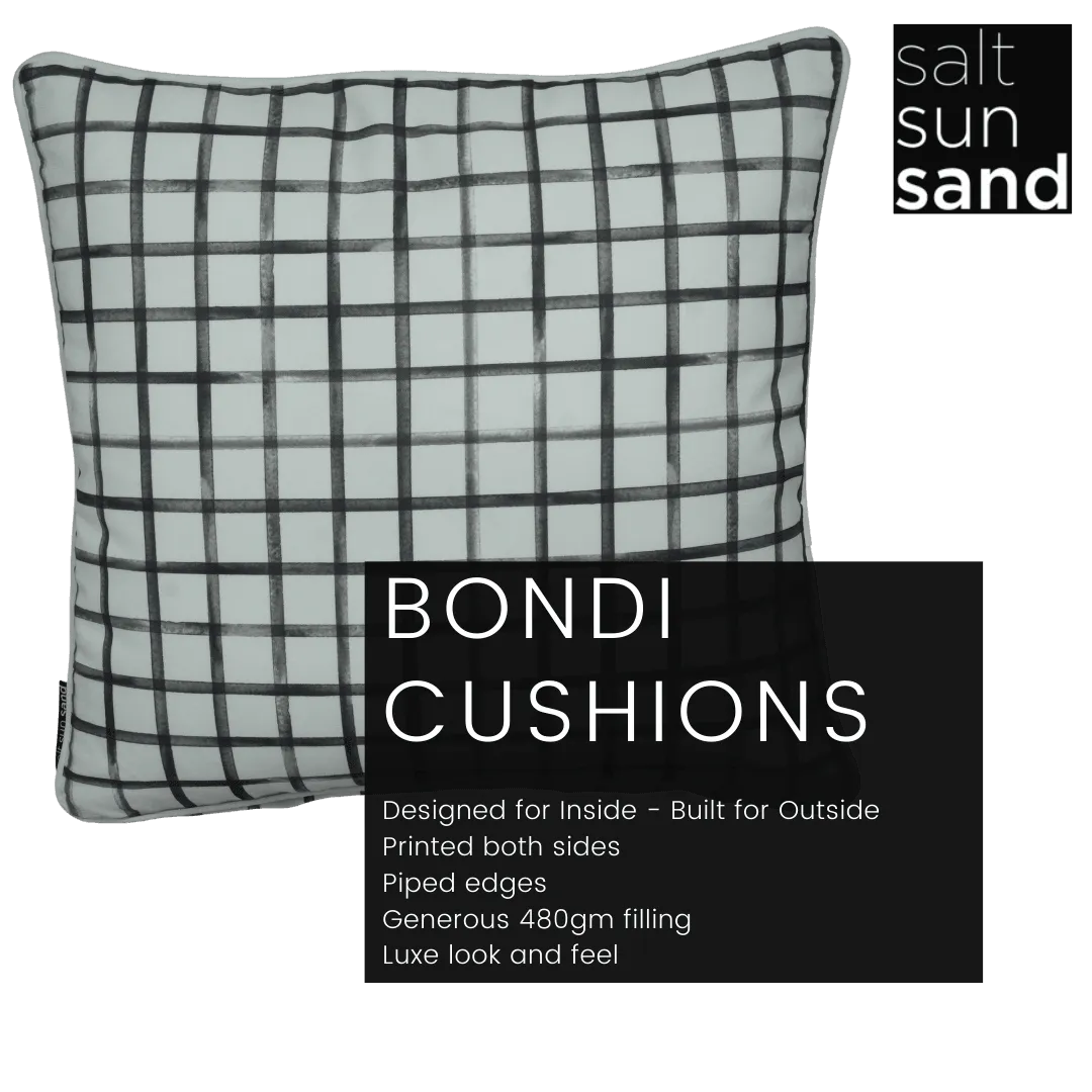 Bondi Sudoku - 45 x 45 cm Piped Cushion