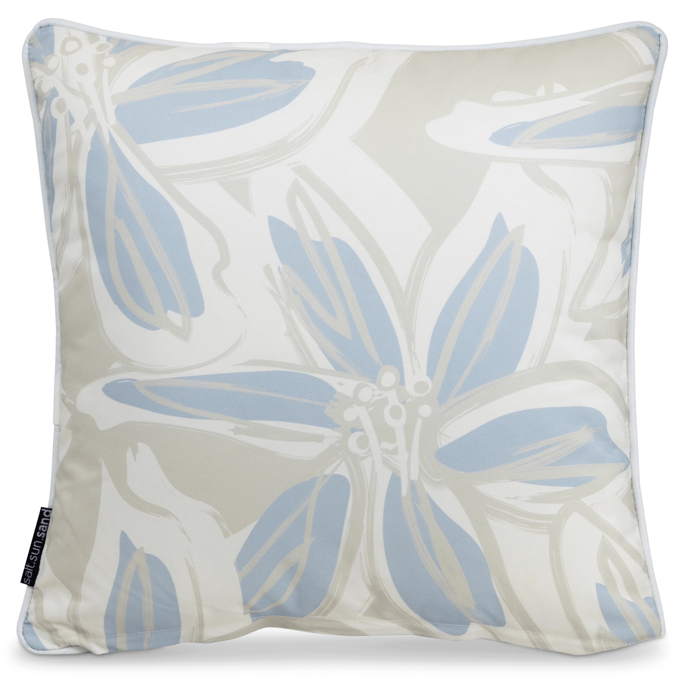 Bondi Tropic Whisper - 45 x 45 cm Piped Outdoor Cushion