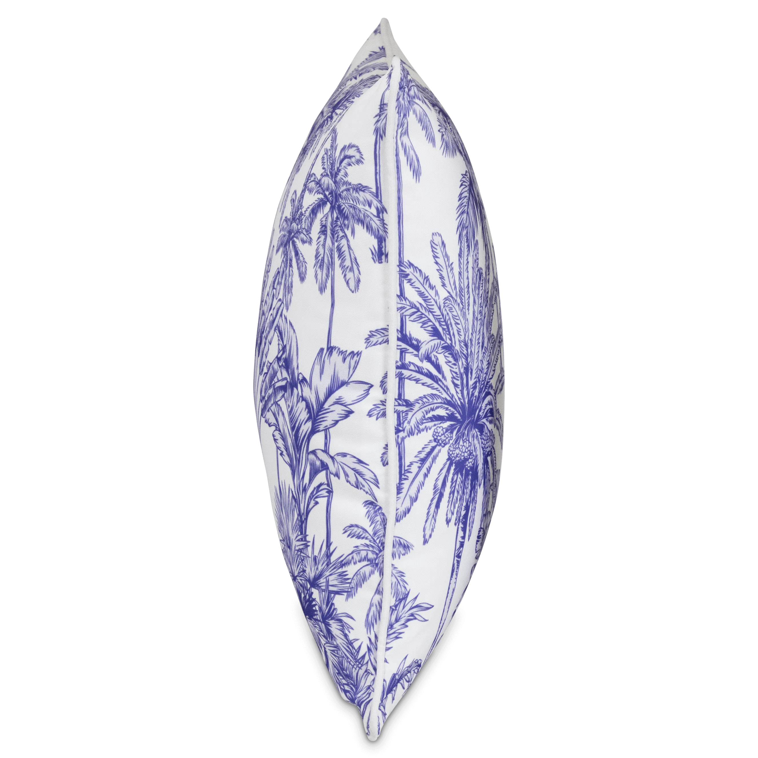 Bondi Urban Oasis Blue - 45 x 45 cm Piped Outdoor Cushion
