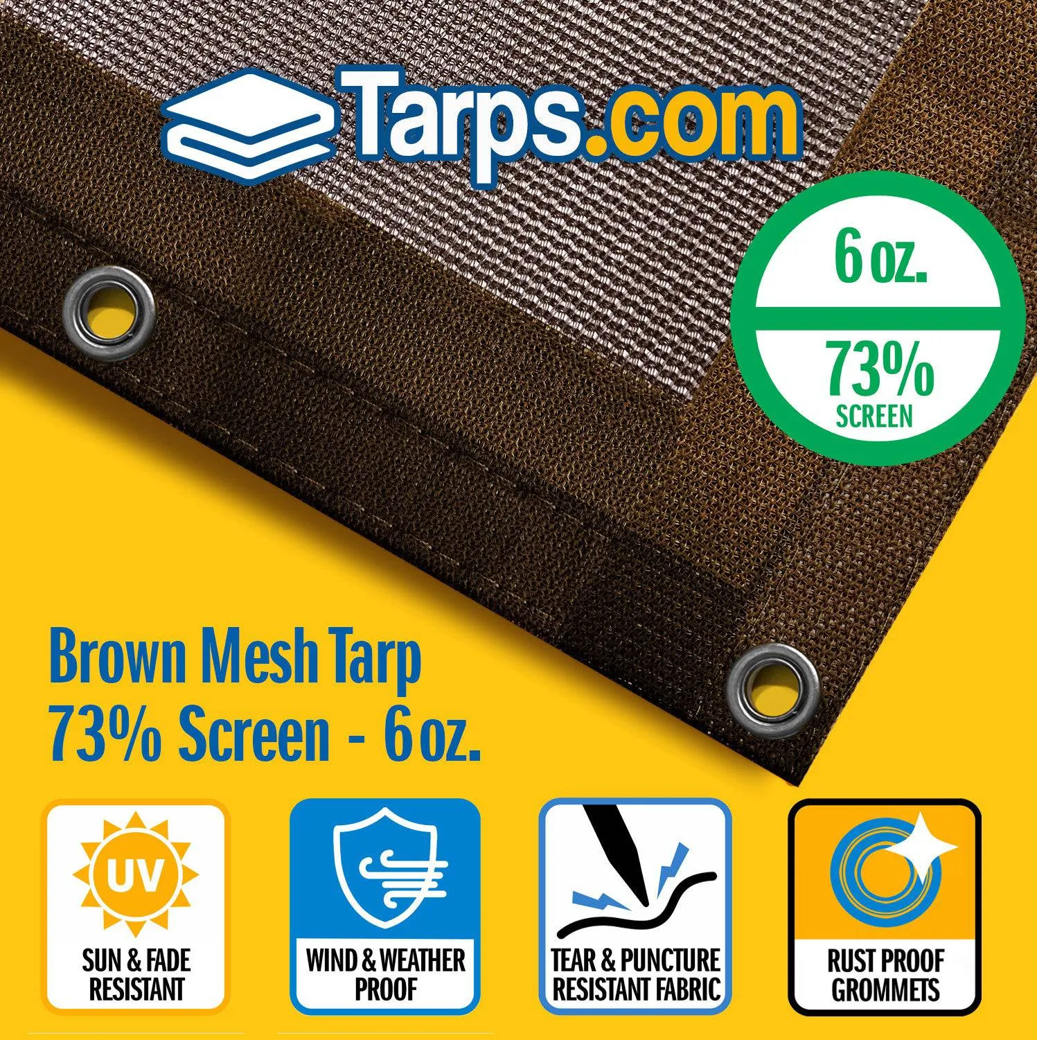 Brown Mesh Tarps