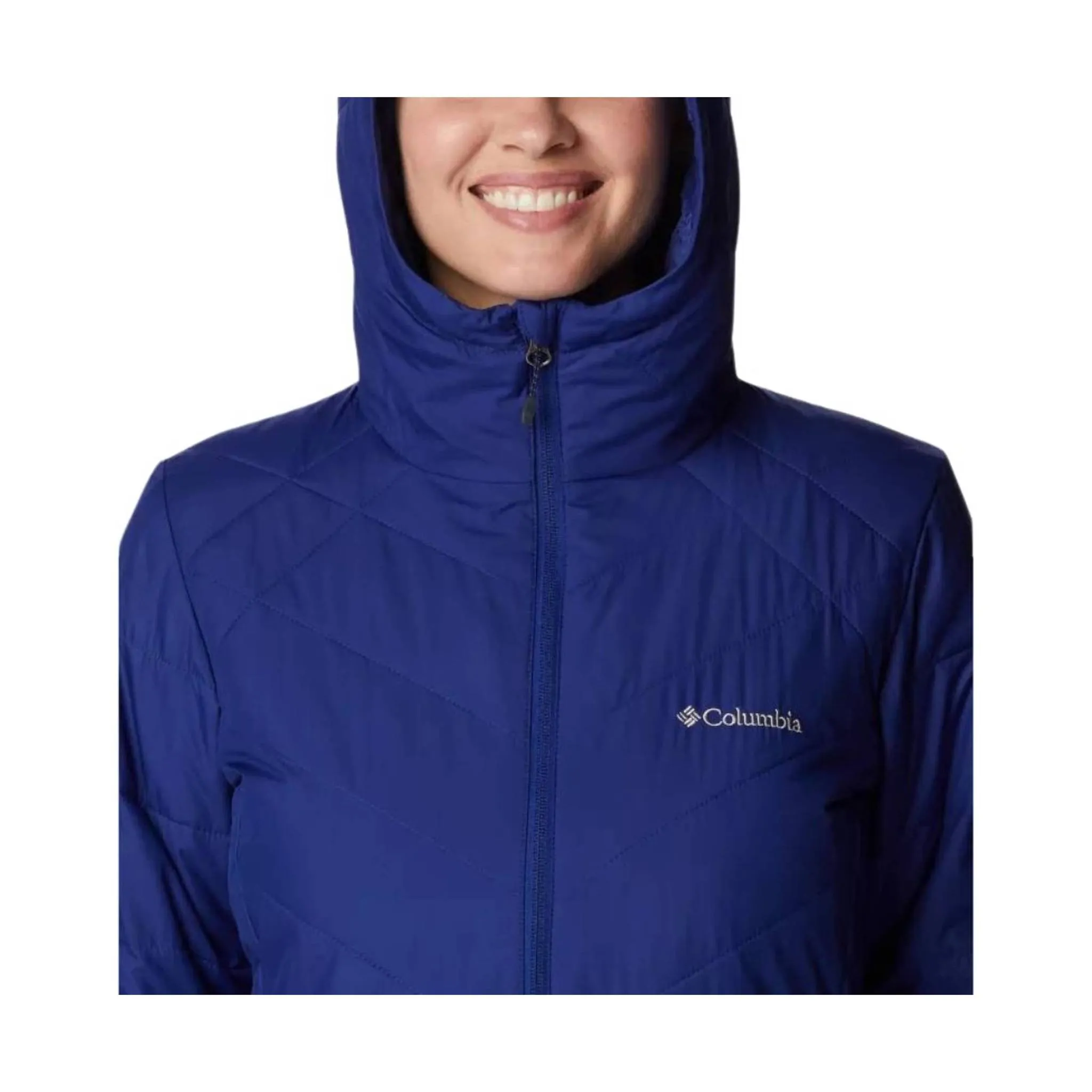 Columbia Women's Heavenly Long Hooded Jacket - Dark Sapphire