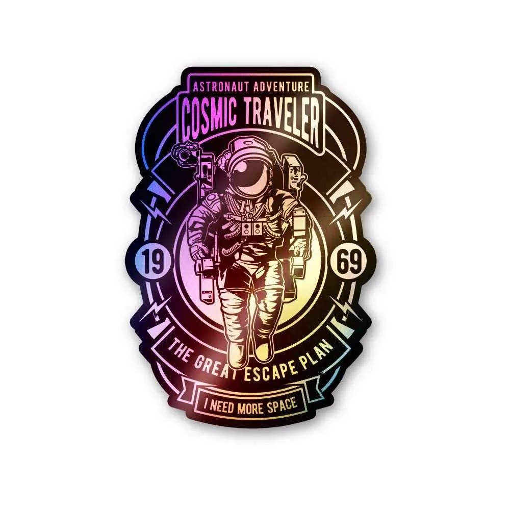 Cosmic Traveler Holographic Stickers