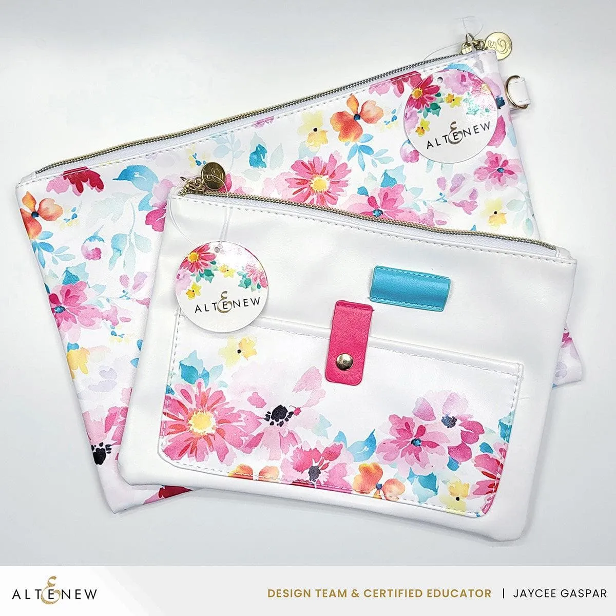 Dreaming in Watercolor Pocket Zipper Pouch (235mm x 165mm)