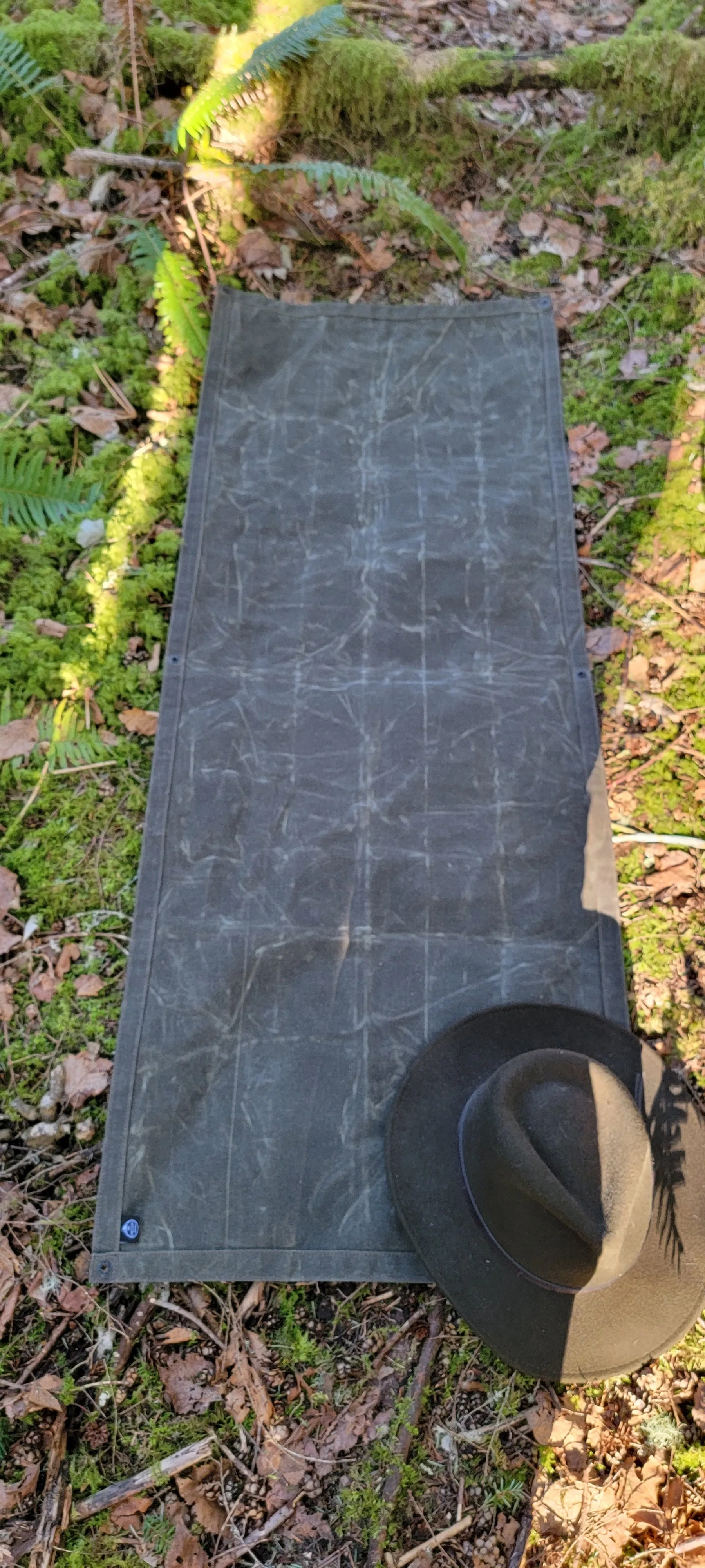 Forest Ground Cloth 12oz Waxed Canvas for Bushcraft and Camping