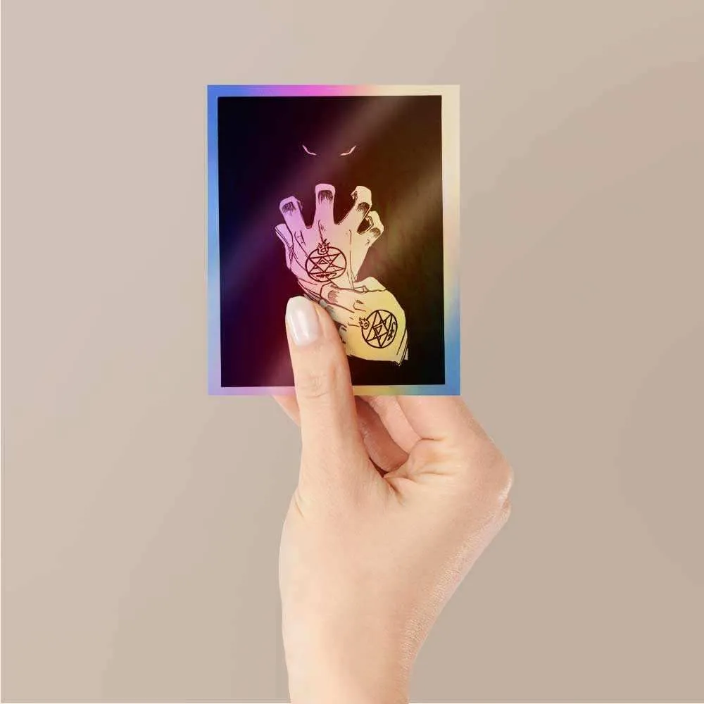 Full Metal Alchemist Hand Holographic Stickers