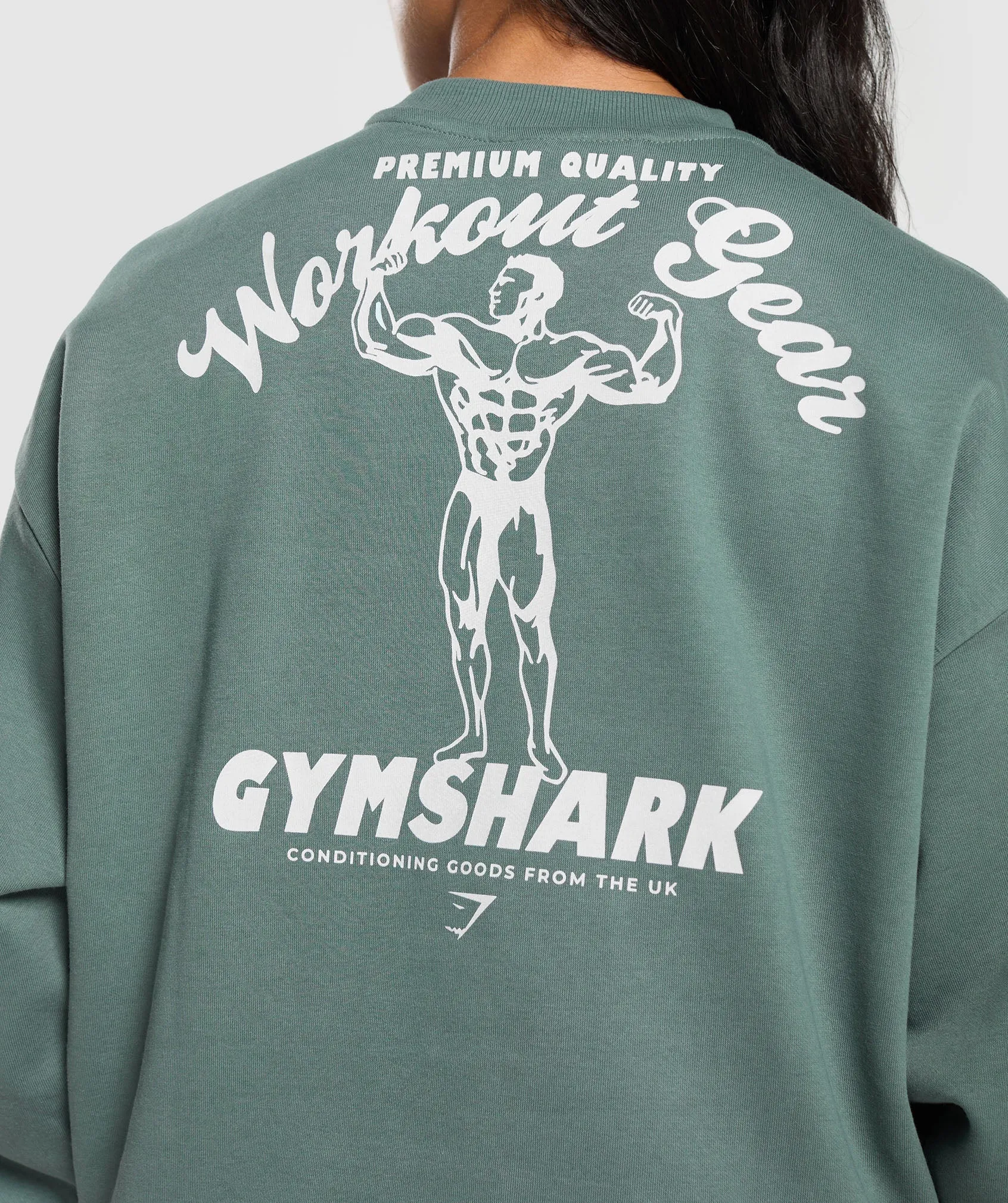 Gymshark Workout Gear Oversized Sweatshirt - Cargo Teal