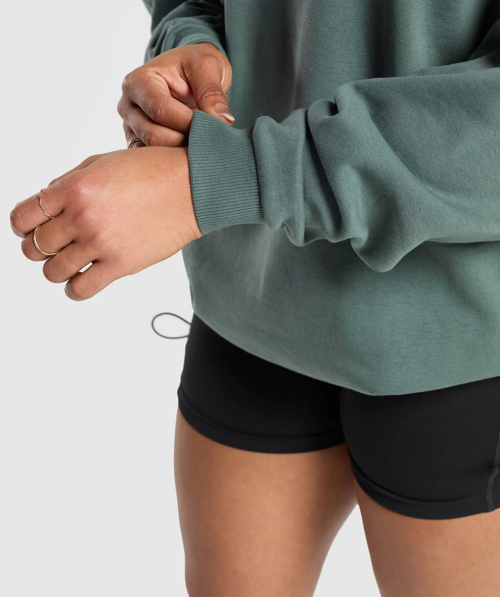 Gymshark Workout Gear Oversized Sweatshirt - Cargo Teal