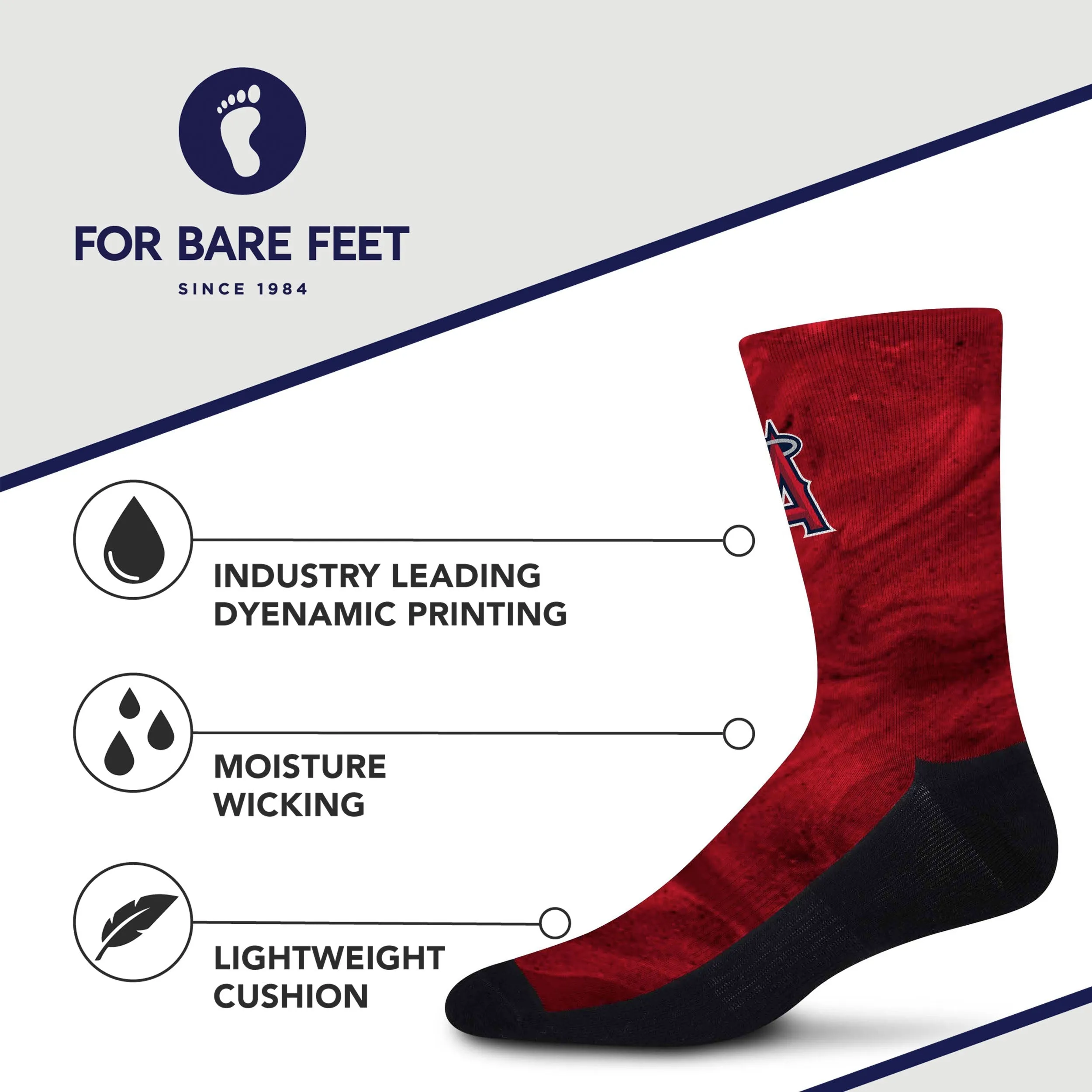Los Angeles Angels Smoky Haze Socks