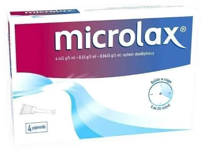 Microlax 5ml rectal solution x 4 containers