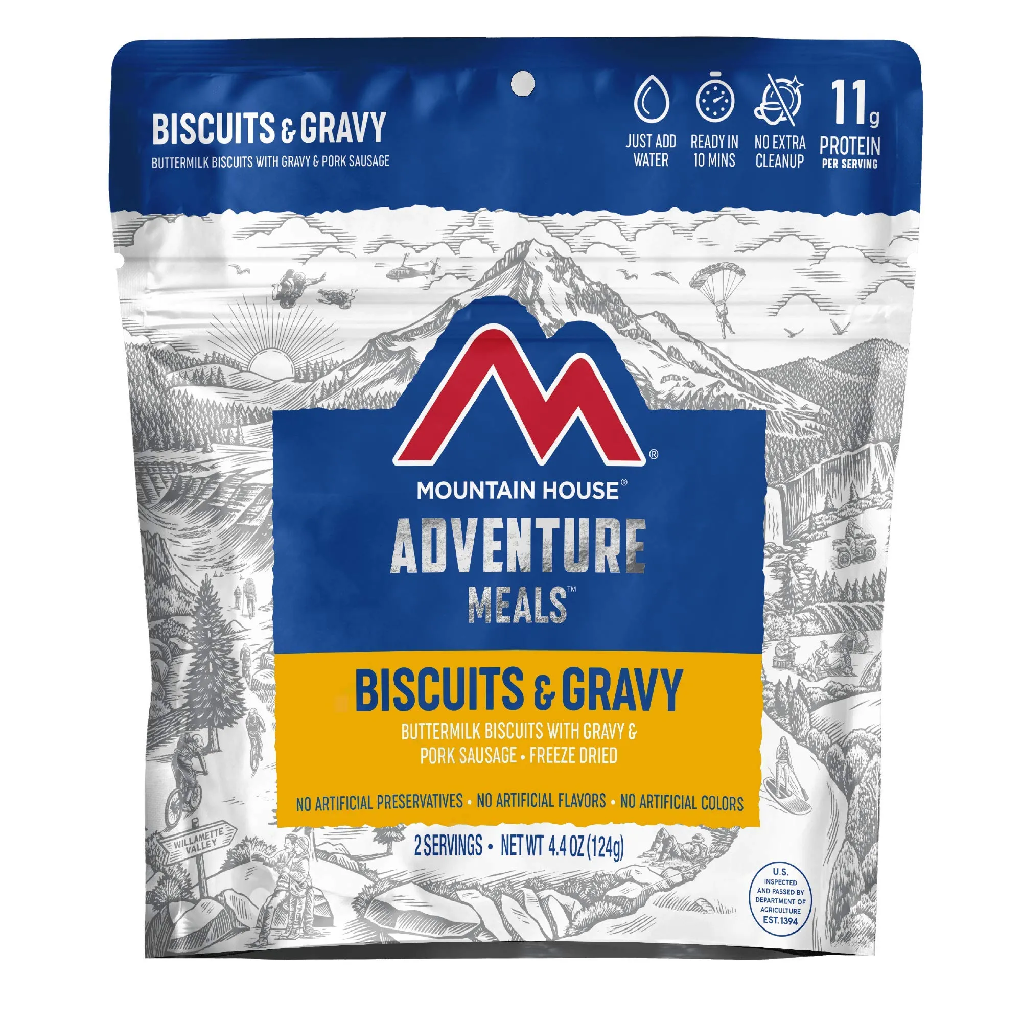 Mountain House - Biscuits and Gravy Pouch - 4 Pack
