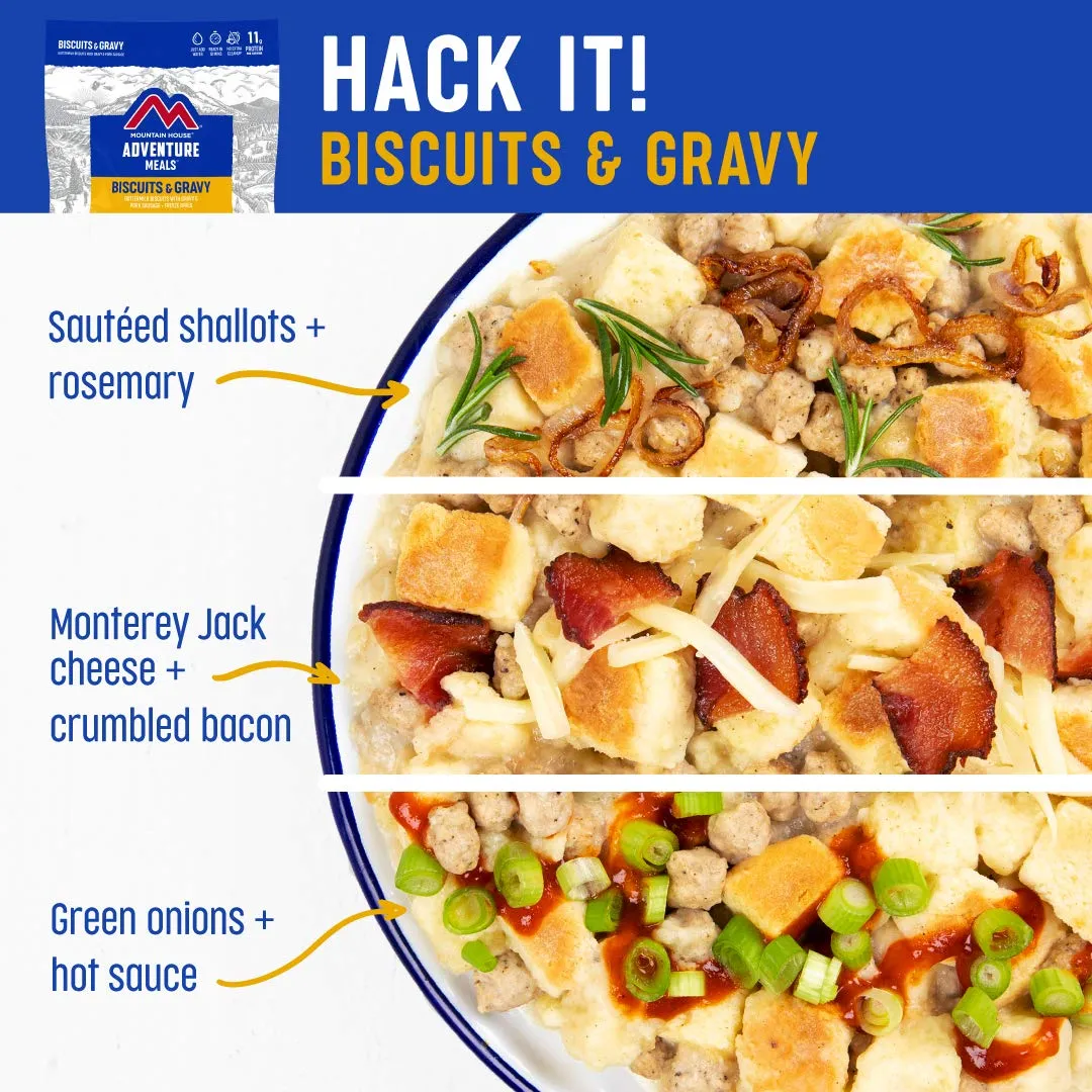 Mountain House - Biscuits and Gravy Pouch - 4 Pack