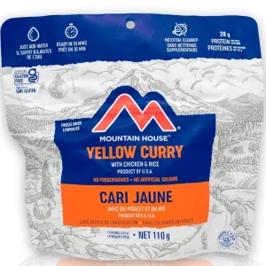 Mountain House Yellow Curry with Chicken and Rice Pouch (Gluten Free) - One Serving (OPEN BOX)