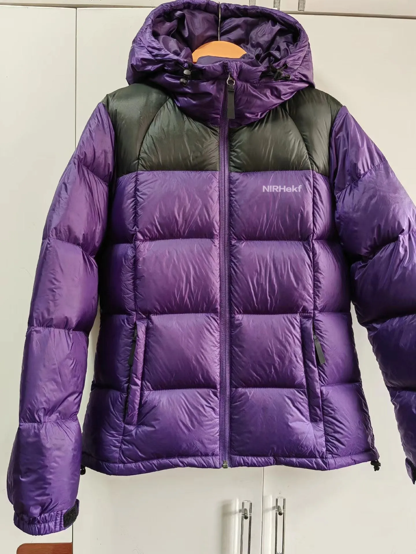 NIRHekf Men's Outdoor Down Jackets, Men's Warm Waterproof Hooded Windbreaker