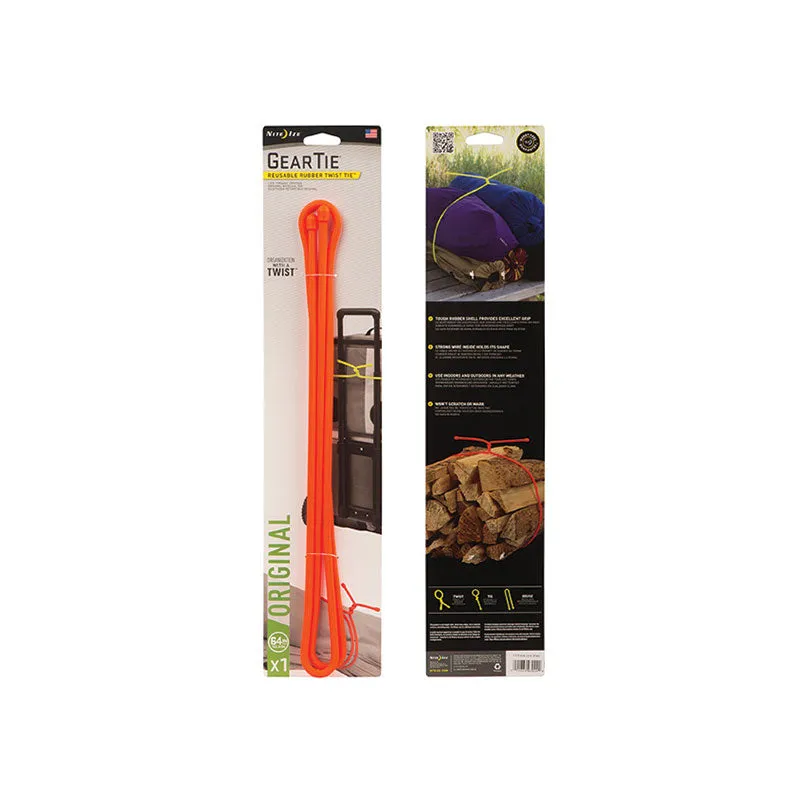 Nite Ize Gear Tie Reusable Rubber Twist Tie (64")