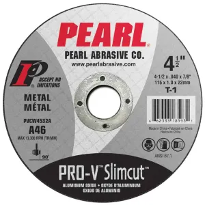 Pearl Abrasive Type 1 SlimCut Pro-V Cut-Off Wheel