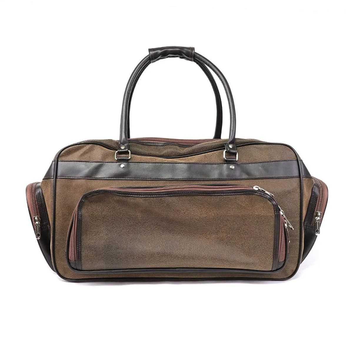 Personalized Leather Weekender Duffle Bag