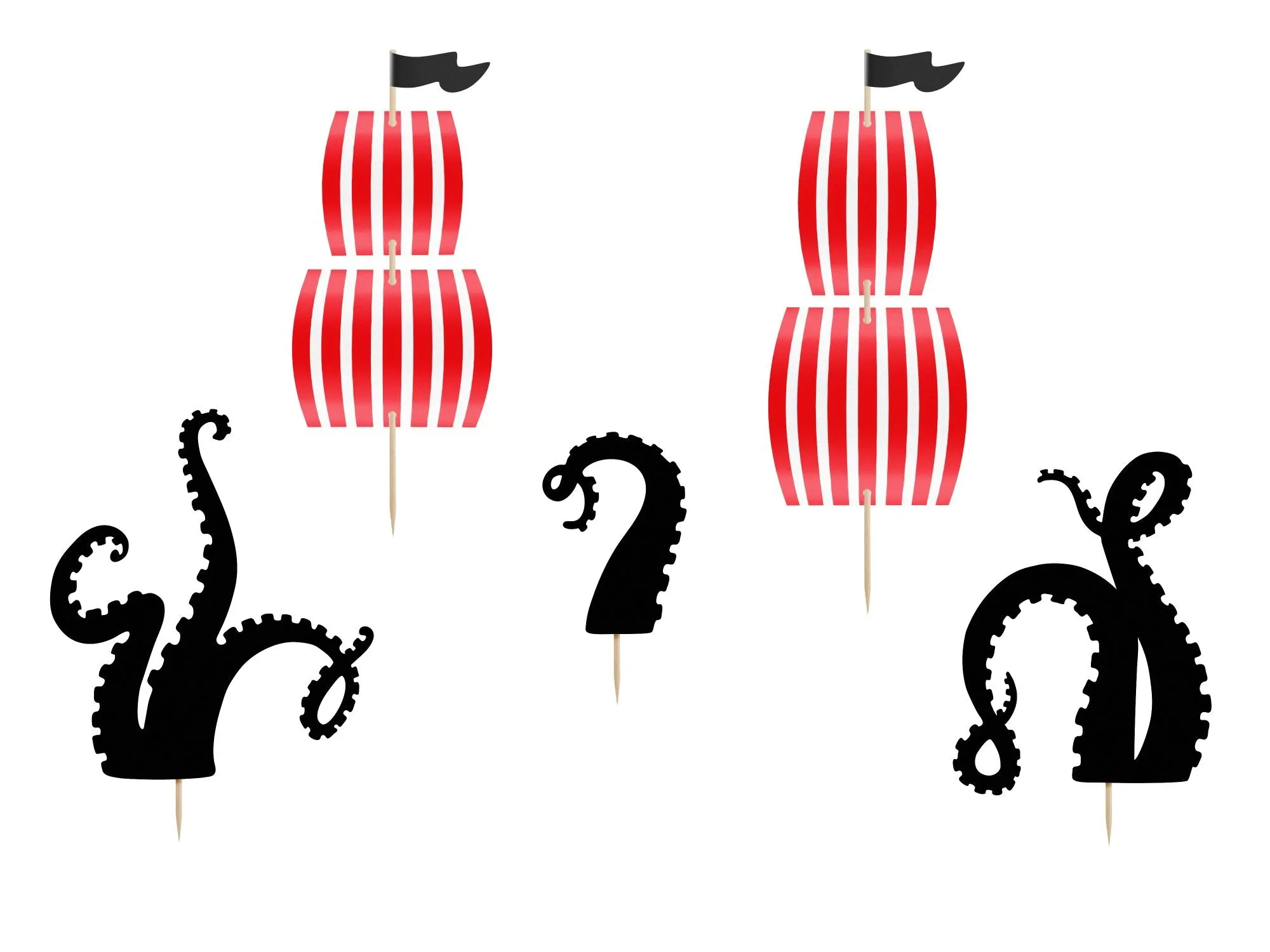 Pirate Party Cake Toppers