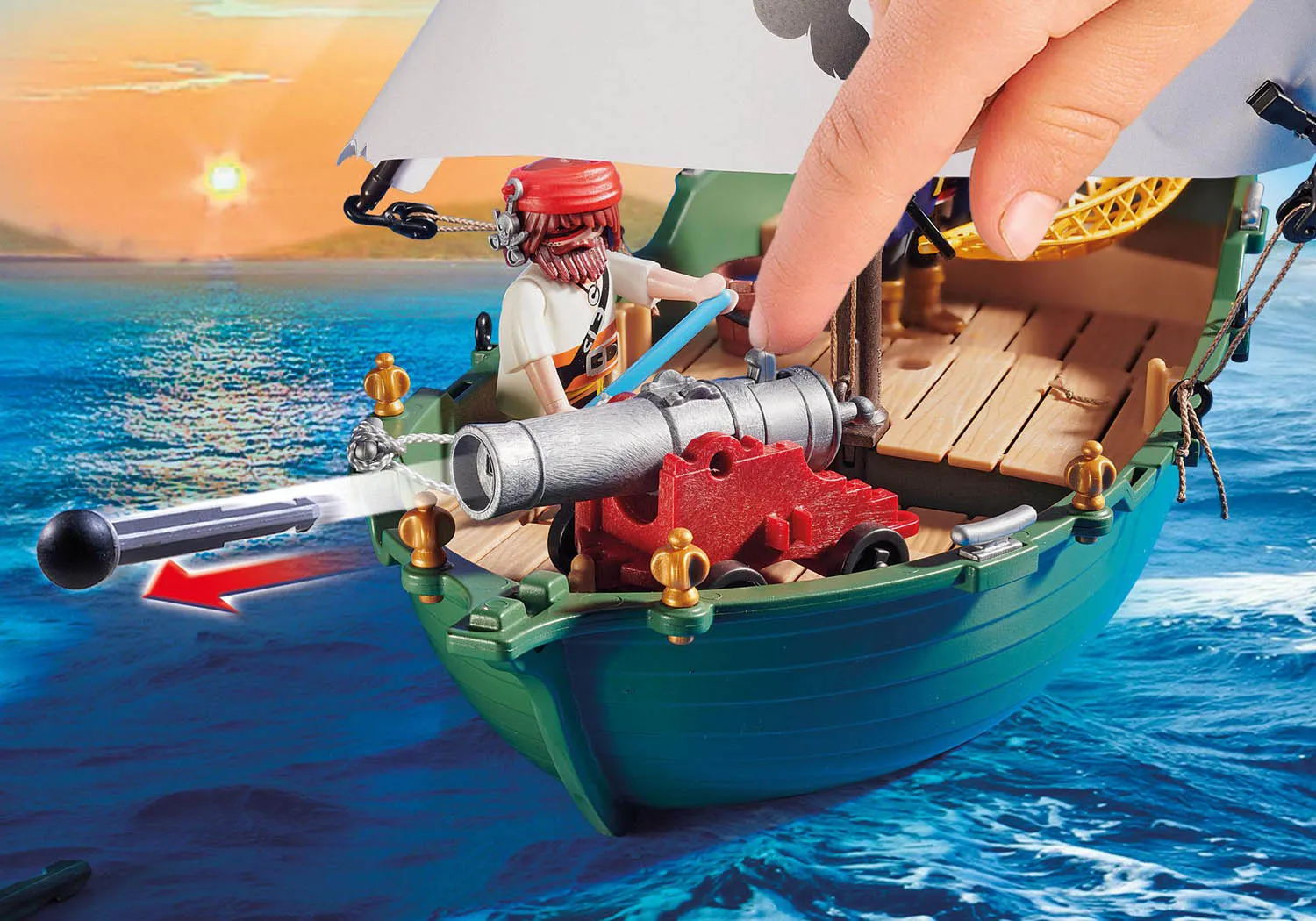 Pirate Ship with Underwater Motor