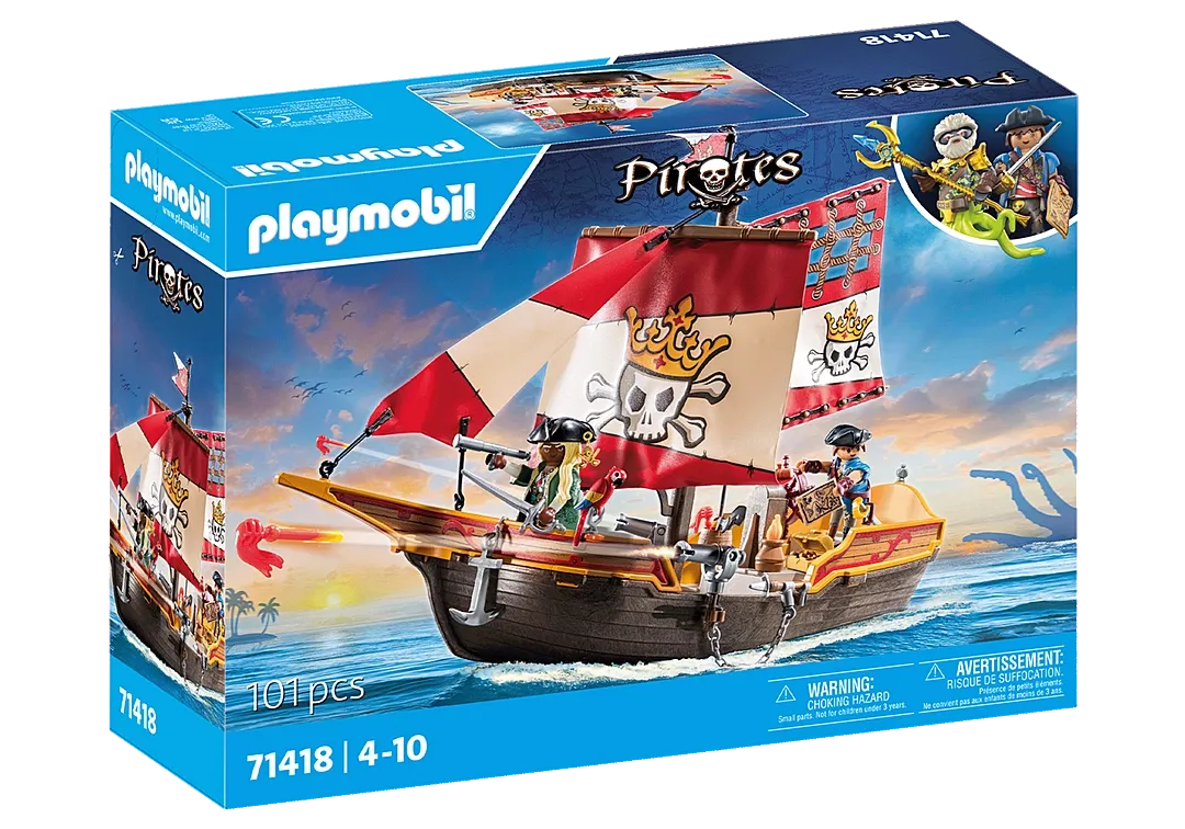 Playmobil Pirates: Small Pirate Ship 71418