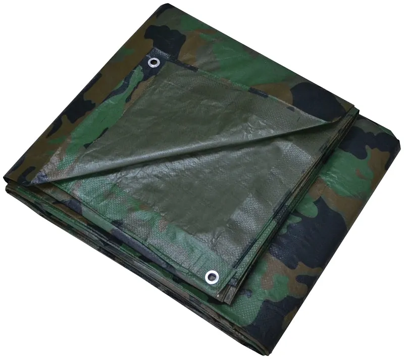 ProSource C1212110 Tarpaulin, 16 ft L, 12 ft W, 6 mil Thick, Polyethylene, Camouflage :EA: QUANTITY: 1