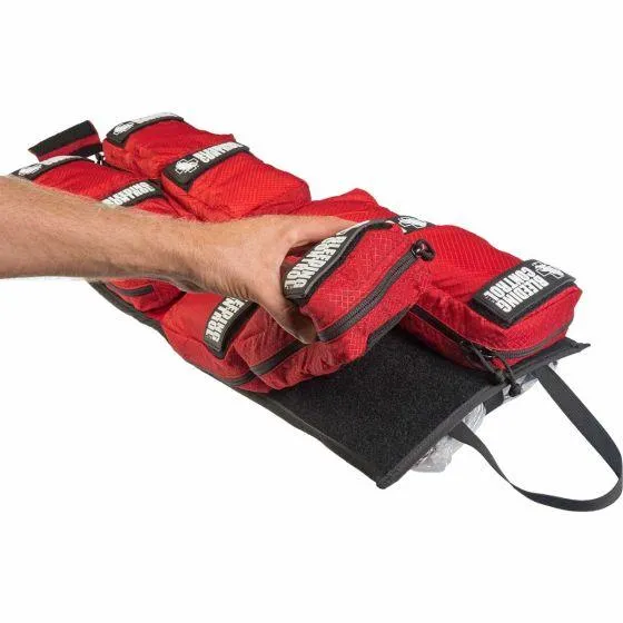 Public Access Bleeding Control Station - 8-PACK Nylon Pouch - Metal Semi-Recessed Cabinet