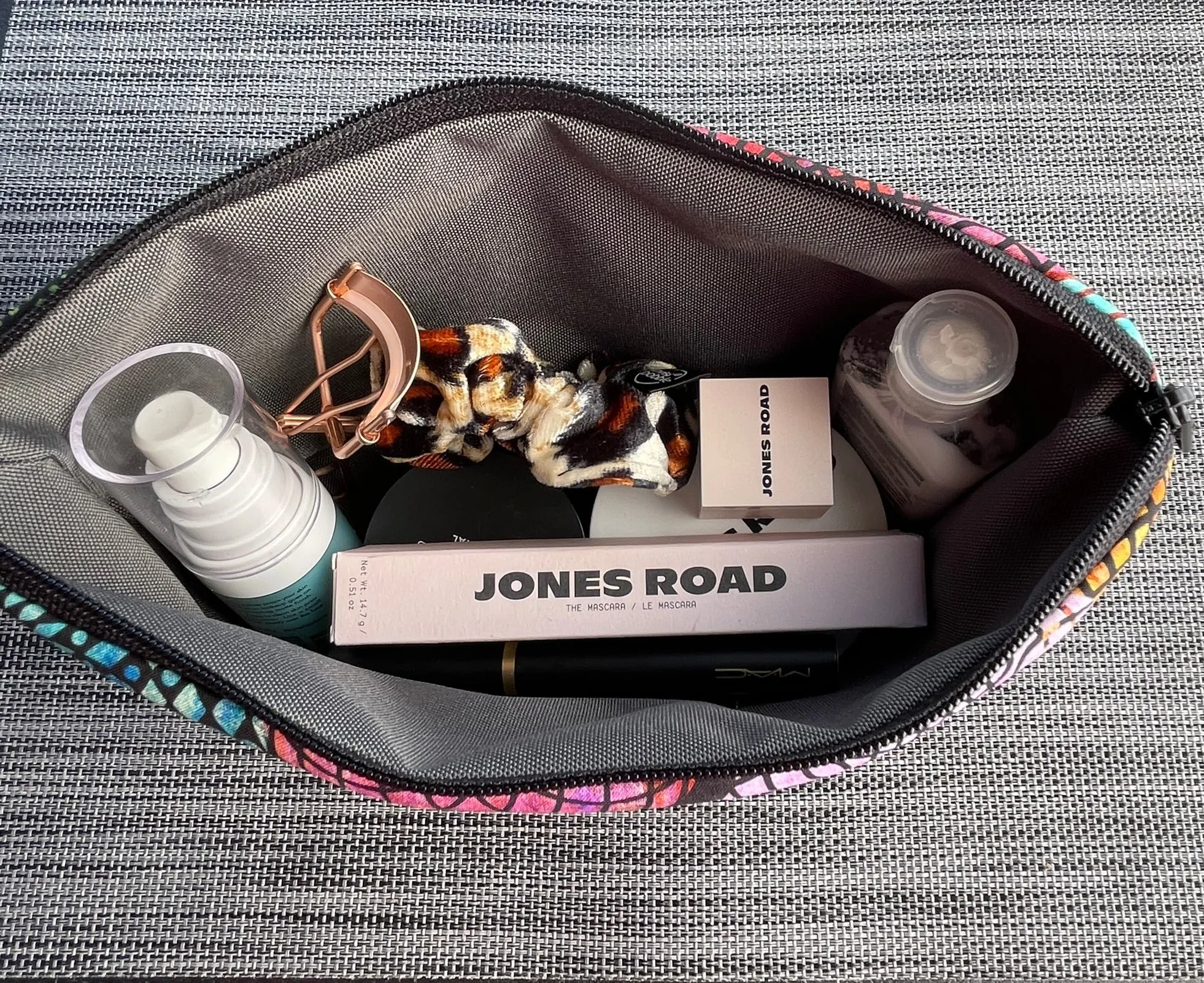 Side Kick Gusseted Zippered Pouch Happy Dot Fabric