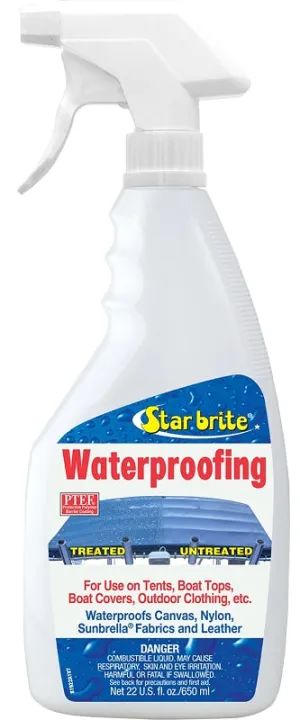 Star brite 081922P Waterproofing Spray, Liquid, Amber/Clear, 22 oz, Bottle :EA: QUANTITY: 1