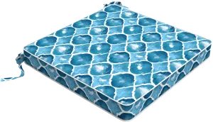 Tahiti Coastal Crush Square Chair Pad - 43x43x4cm