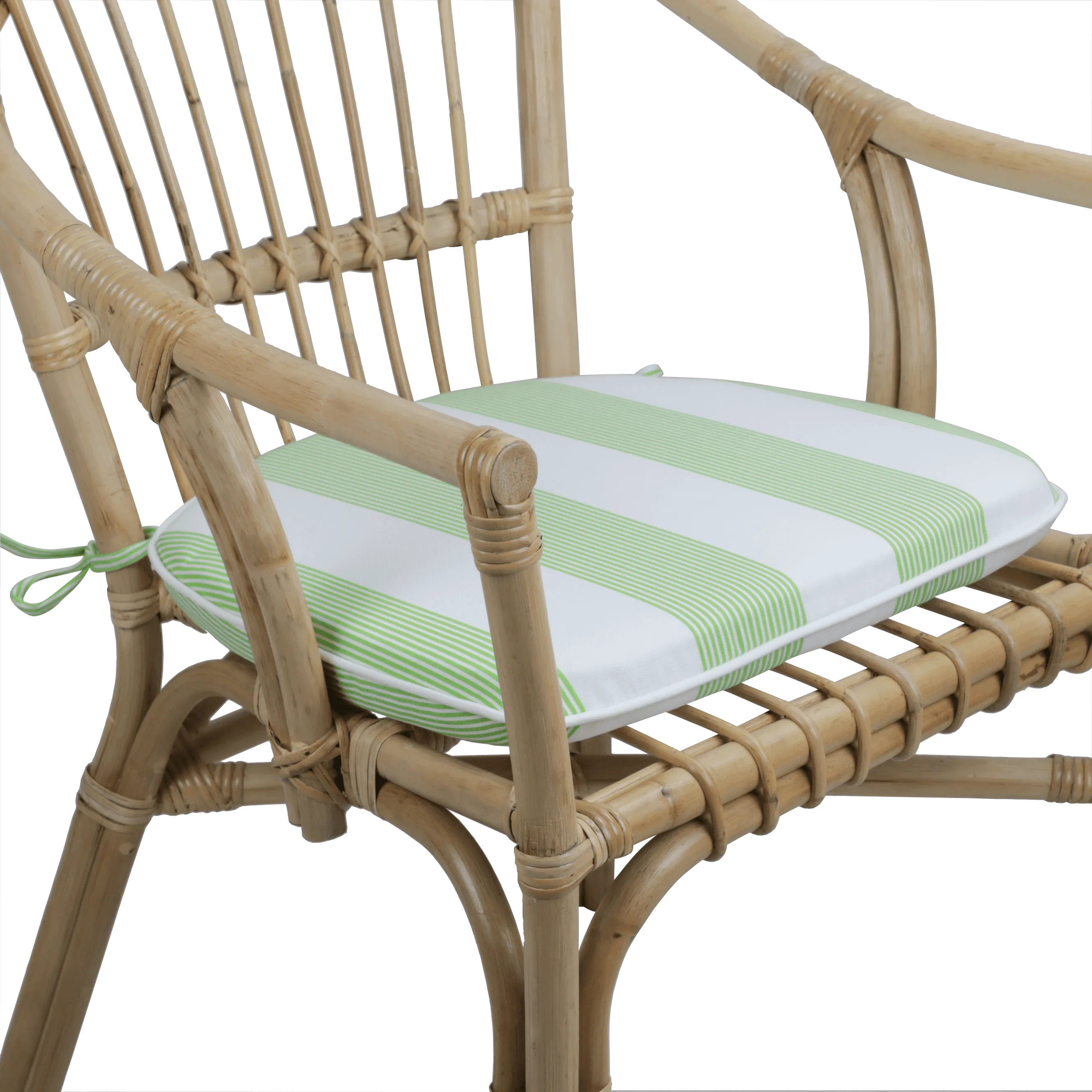 Tahiti Lime Sundae Rounded Chair Pad - 40x42x5cm