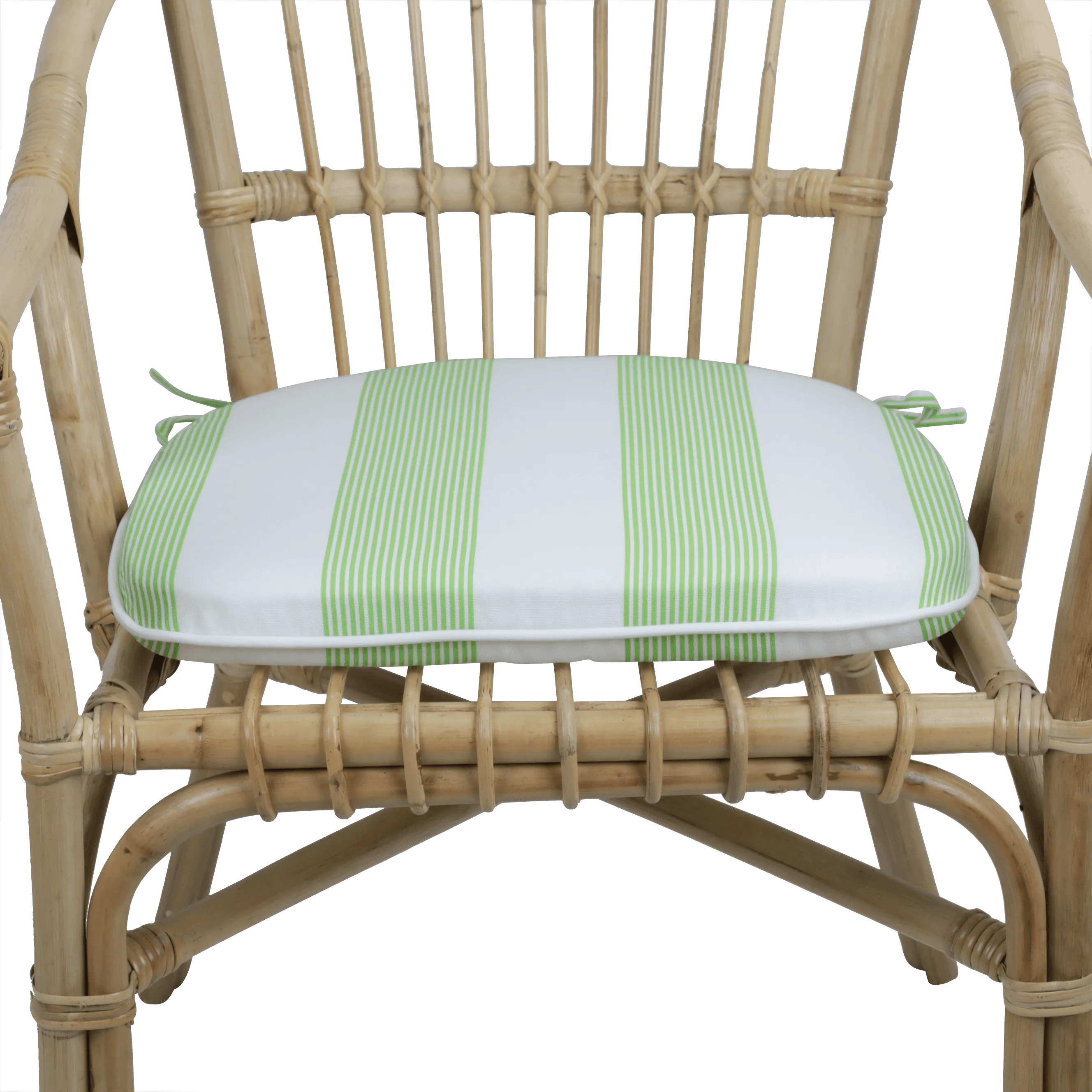 Tahiti Lime Sundae Rounded Chair Pad - 40x42x5cm