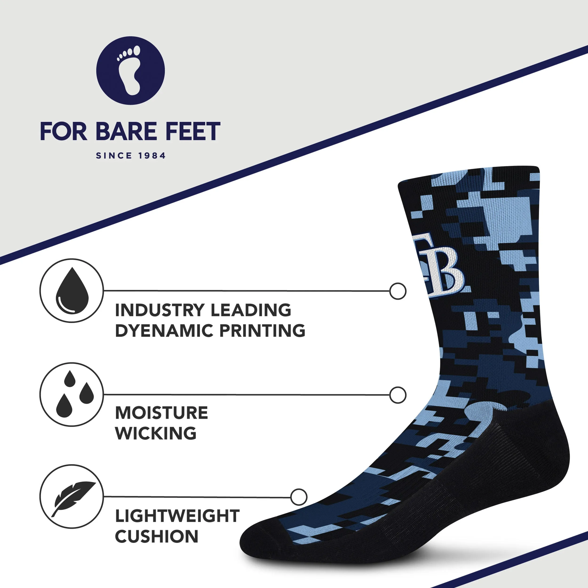 Tampa Bay Rays Digi Socks