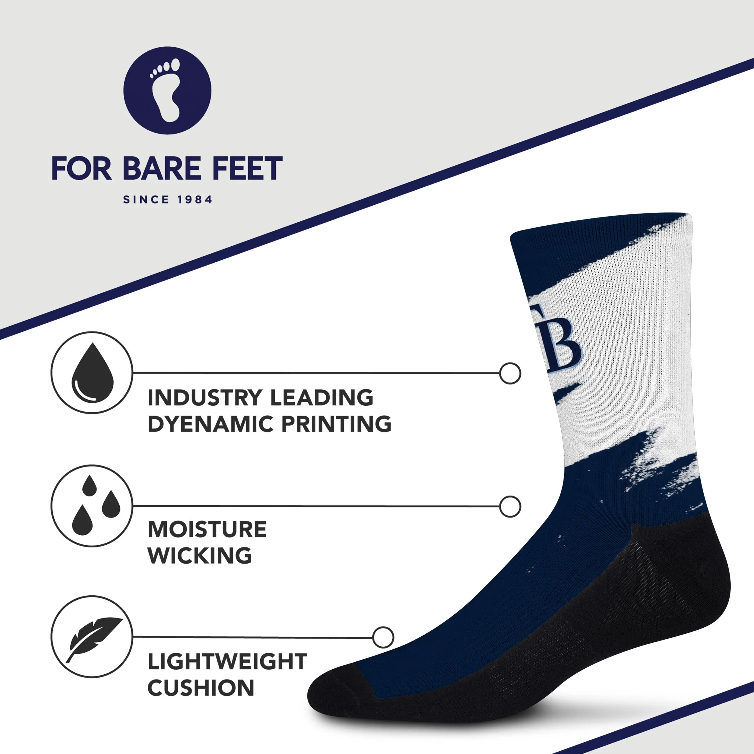 Tampa Bay Rays Tear It Up Socks