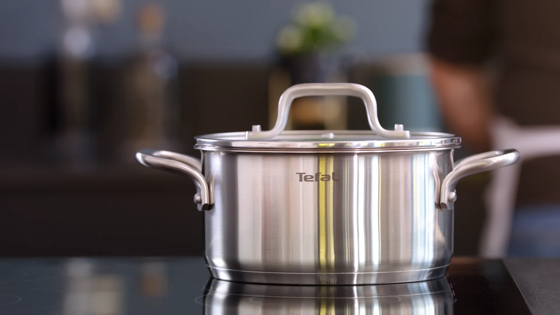 Tefal Virtuoso Stainless Steel Induction Stewpot 24cm/4.7L   Lid