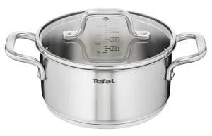 Tefal Virtuoso Stainless Steel Induction Stewpot 24cm/4.7L   Lid
