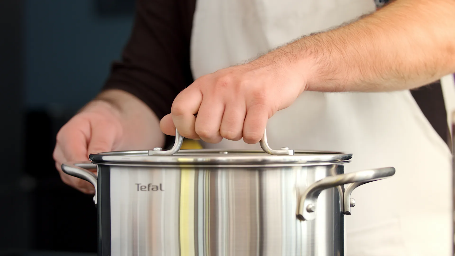 Tefal Virtuoso Stainless Steel Induction Stewpot 24cm/4.7L   Lid