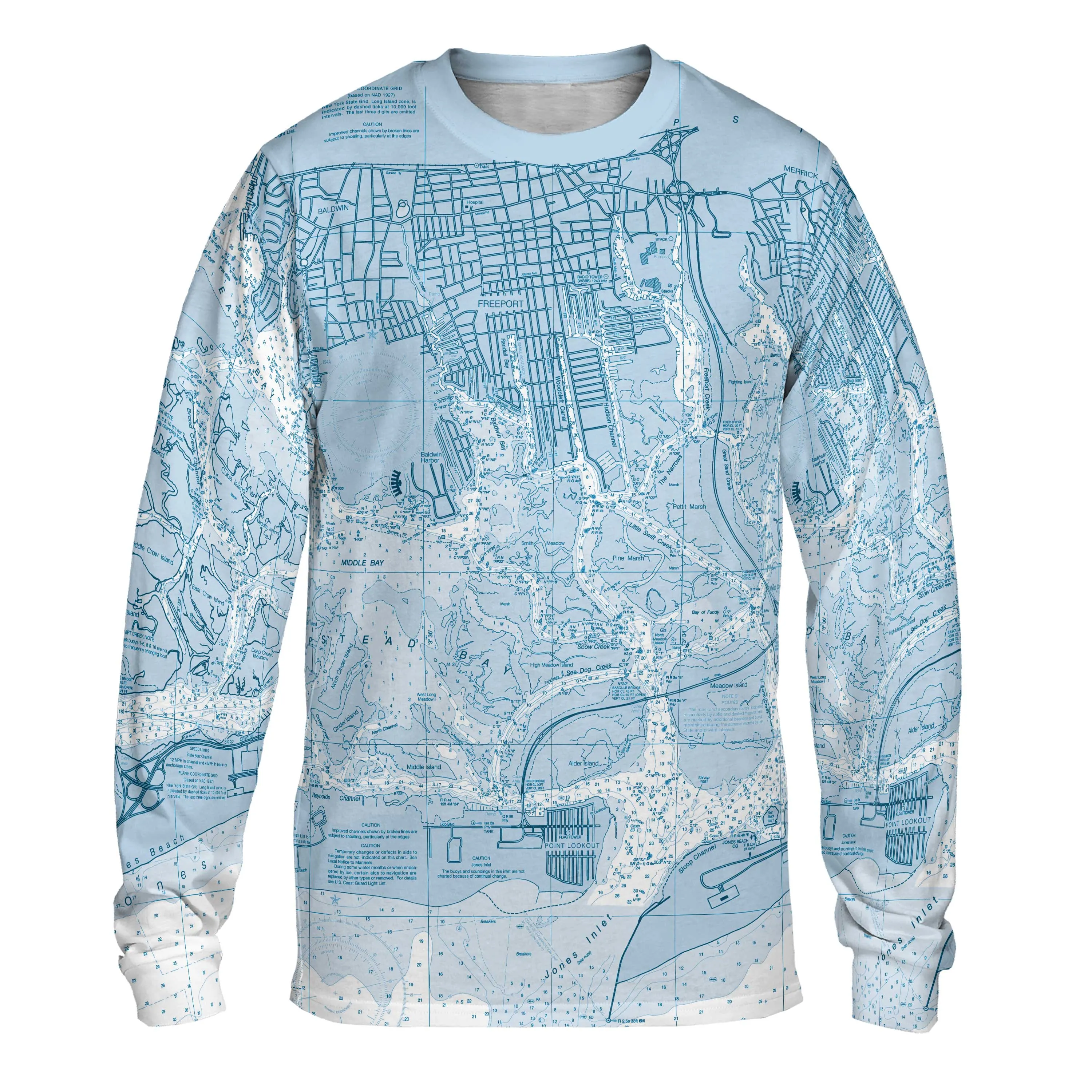 The Freeport Long Island Blues Long Sleeve Performance Tee