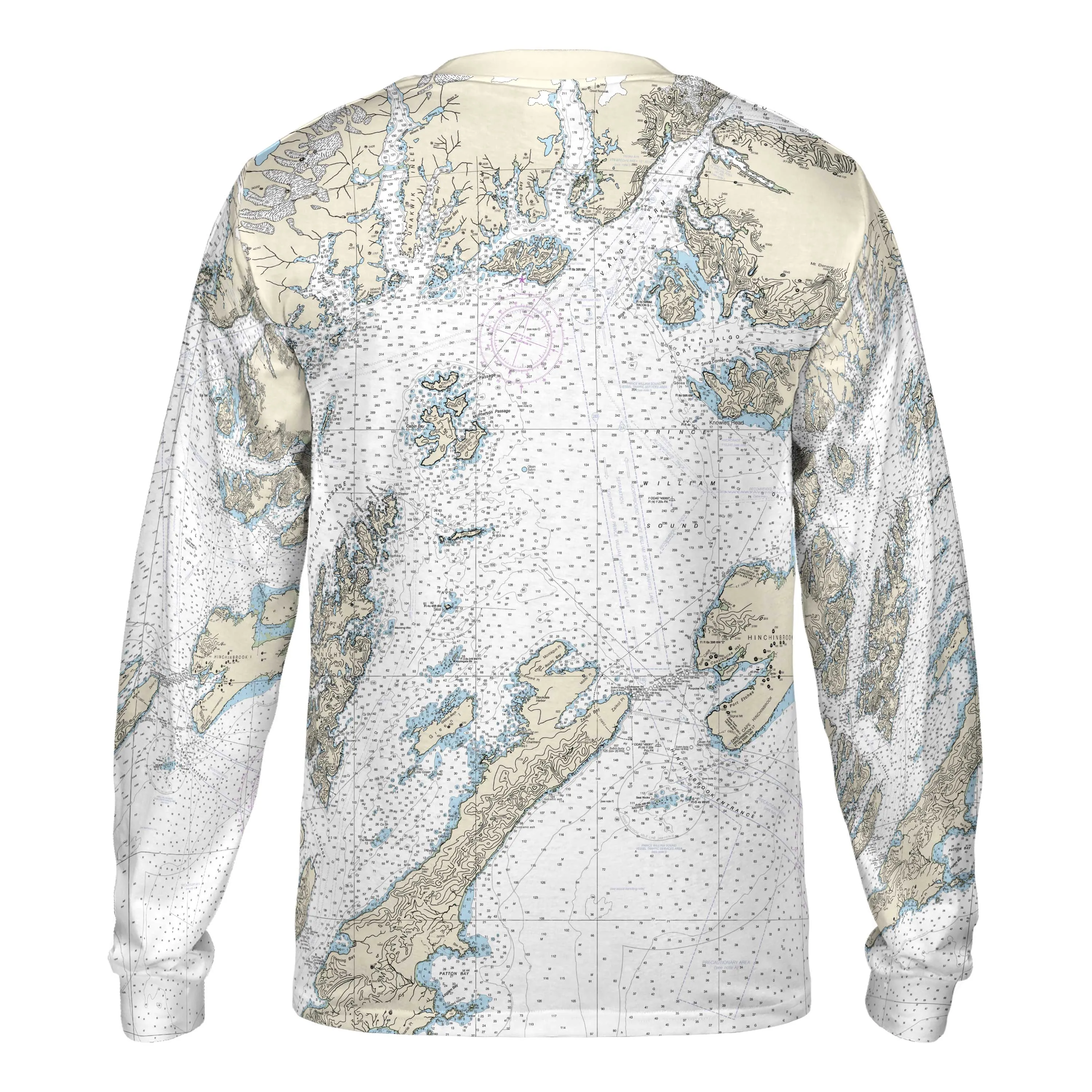 The Prince William Sound Navigator Long Sleeve Performance Tee