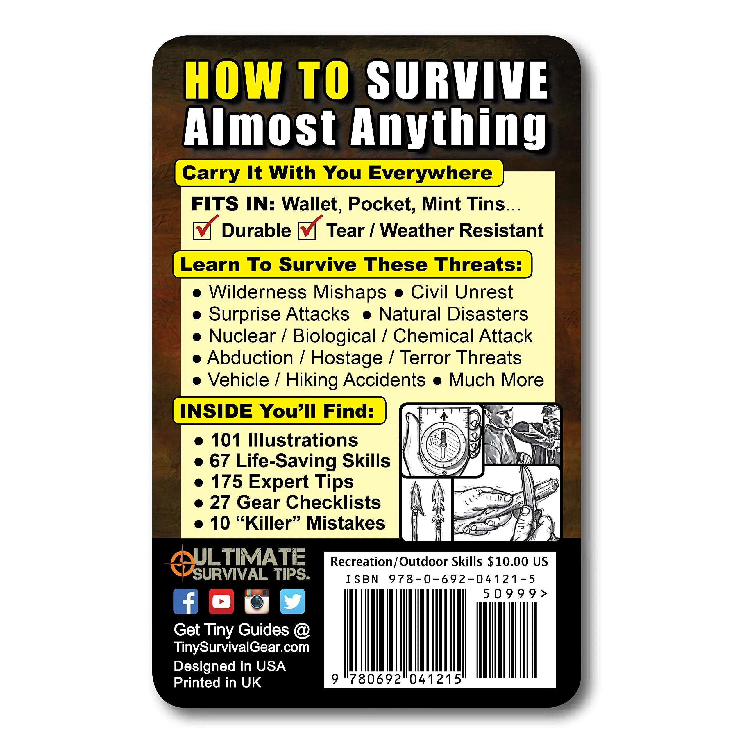 Tiny Survival Guide: A Life Insurance Policy in Your Pocket - The Ultimate “Survive Anything” Everyday Carry: Emergency, Disaster Preparedness Micro-Guide
