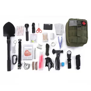 TL003 لوازم المغامرة المشي لمسافات طويلة . TL003 Adventure Supplies Hiking Survival Gear Kit
