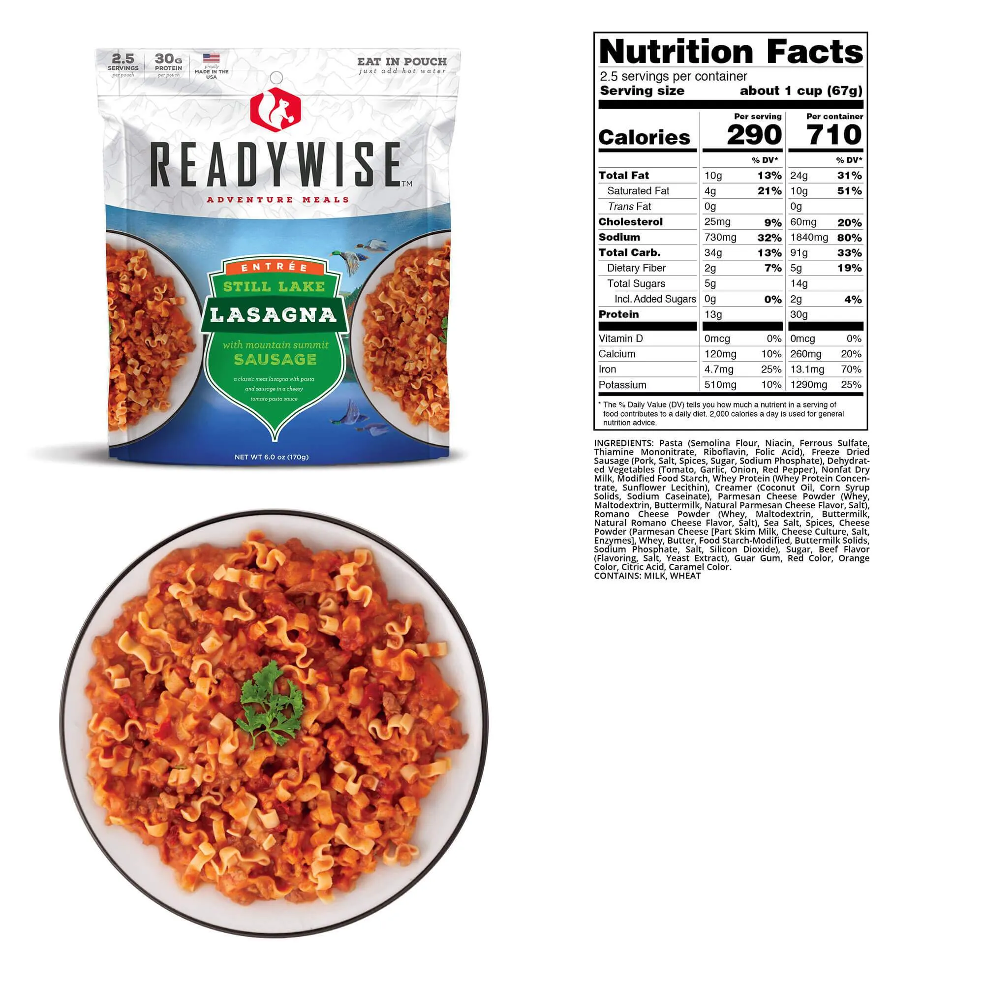 Value Pack Case of 6 Still Lake Lasagna with Sausage