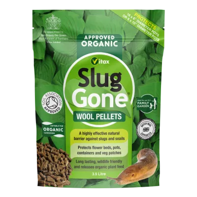 Vitax Organic Slug Gone Wool Pellets 3.5L Pouch